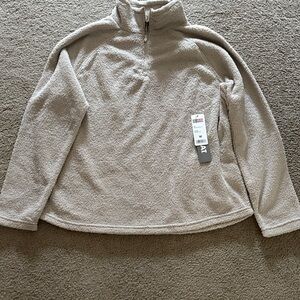 Brand new Sherpa/fleece 1/4 zip 32 Degrees Beige